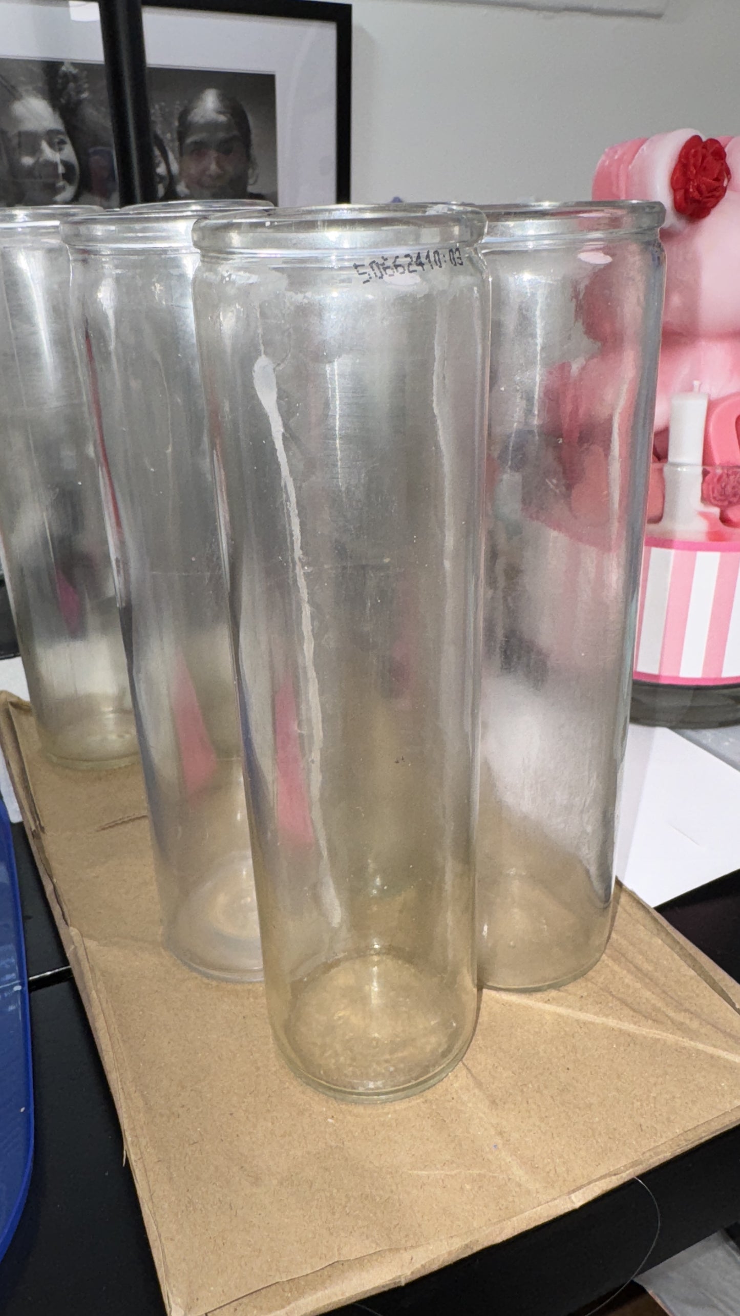 Stunning Upcycled 7-Vessel Vase – Handmade from Repurposed Candle Jars