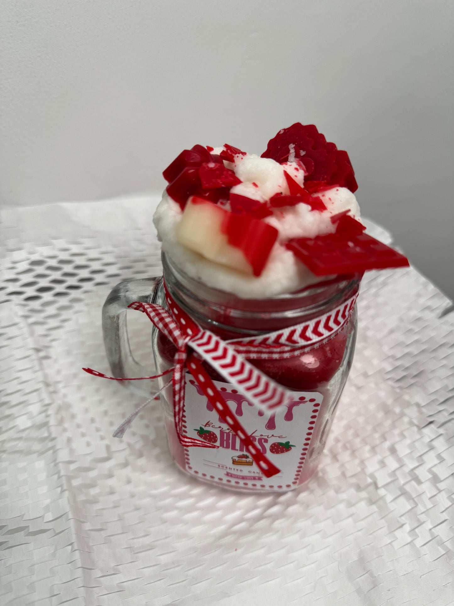 Berry Bliss Scented Candle Mason Jar