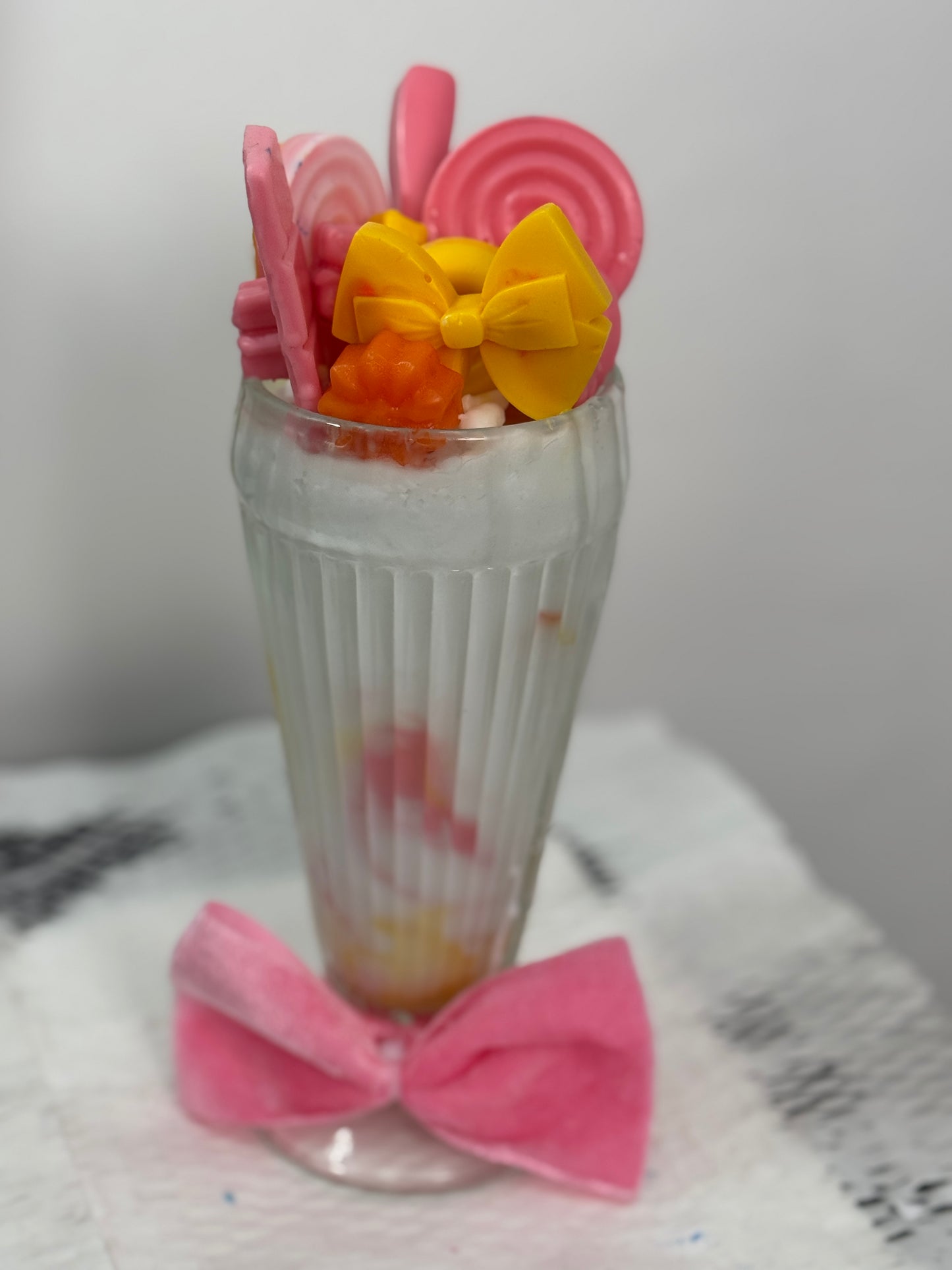 MILKSHAKE CANDLES STRAWBERRY ORANGE