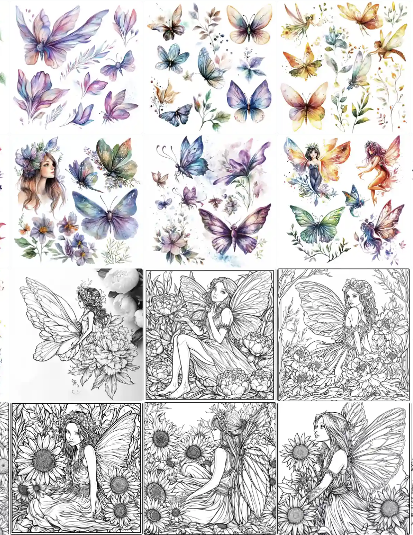 π§ββοΈβ¨ Magical Fairy Mega Art Pack β Over 200 Enchanting Images! β¨π§ββοΈ