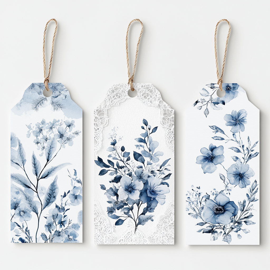 Stunning Blue Ephemera Printable Art Pack MEGA BUNDLE