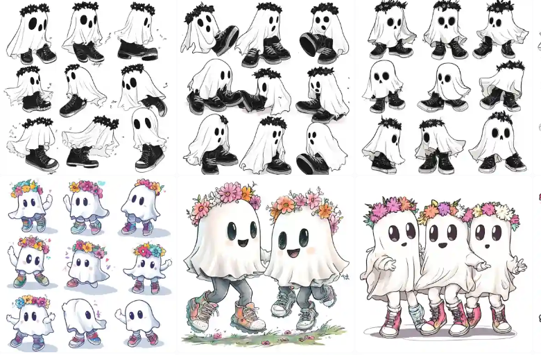 Goth Halloween ADORABLE Art pack